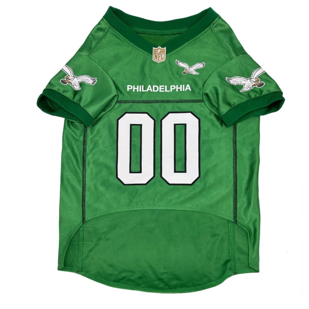 Philadelphia Eagles Kelly Green Throwback Pet Jersey